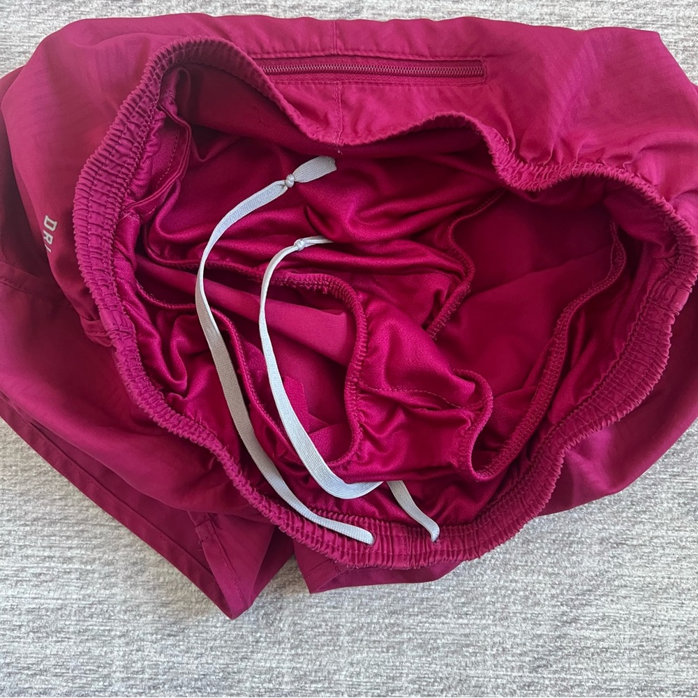 Nike Dri-fit Women’s Magenta Pink Athletic Gym Workout Running Shorts - Picture 2 of 5